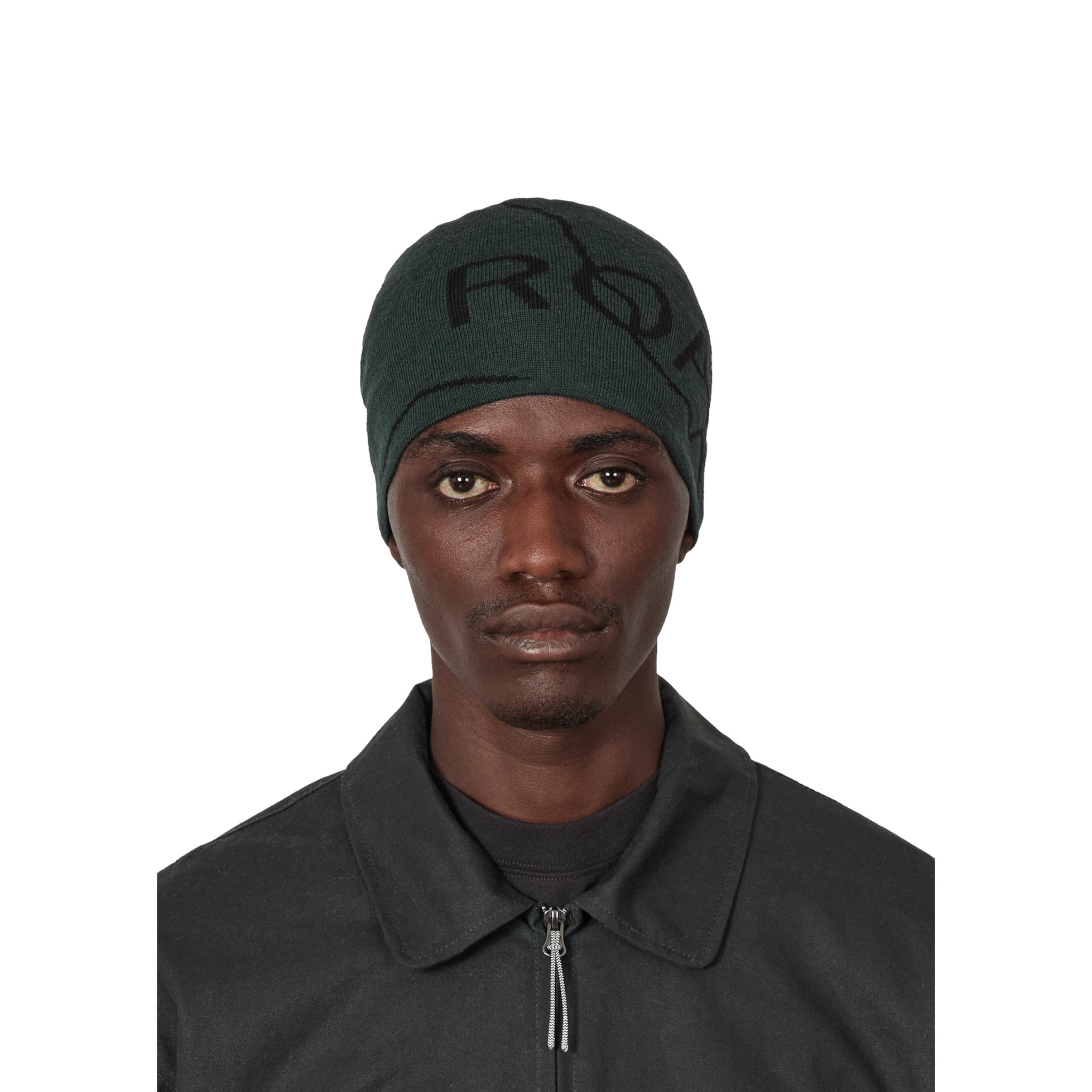 ROA Logo Wool Beanie Dark Green