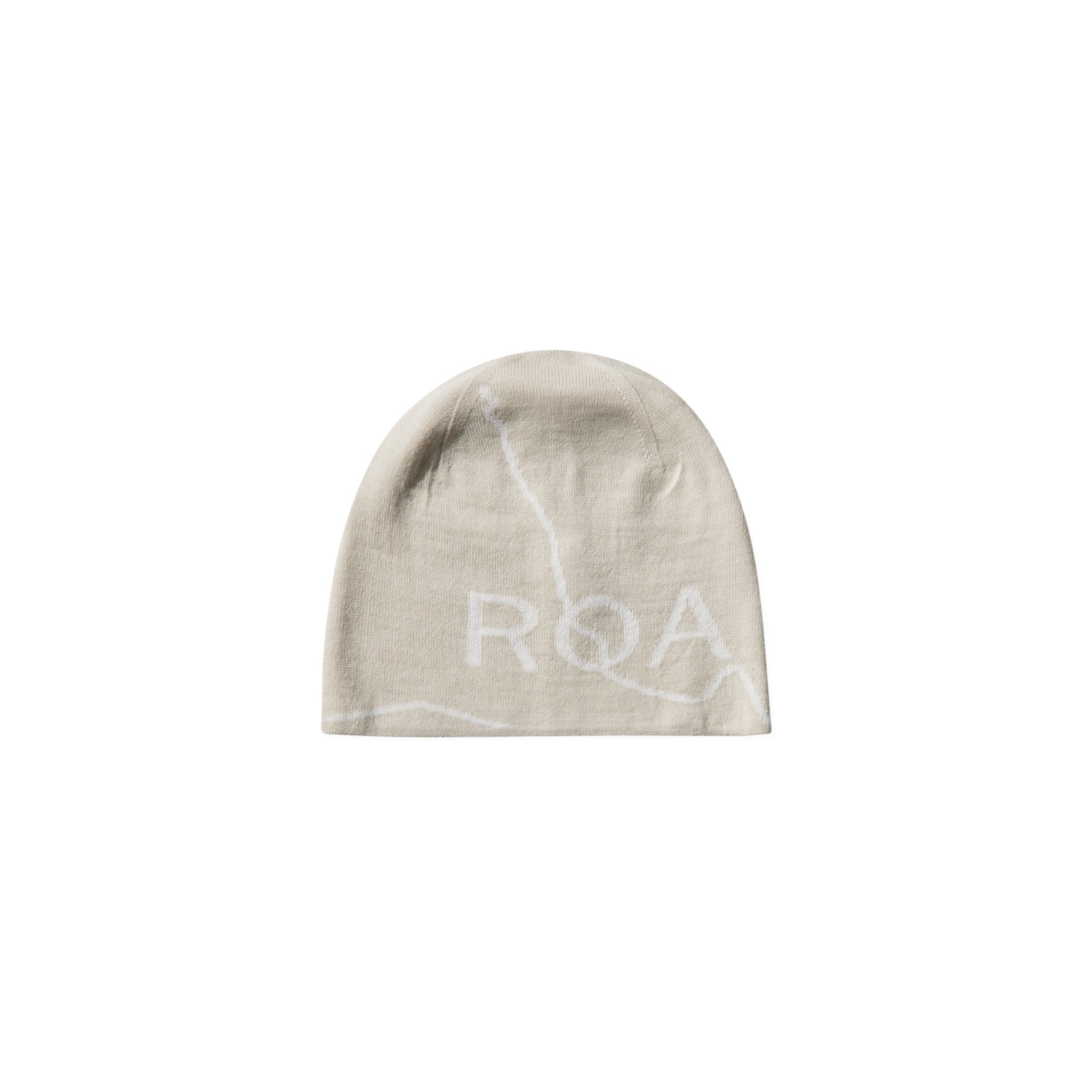 ROA Logo Wool Beanie Off White