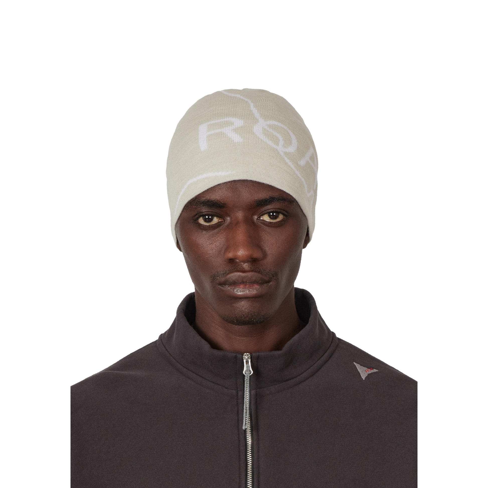 ROA Logo Wool Beanie Off White