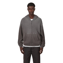 ROA Bee Sun Faded Organic Waffle Zip Up Hoodie