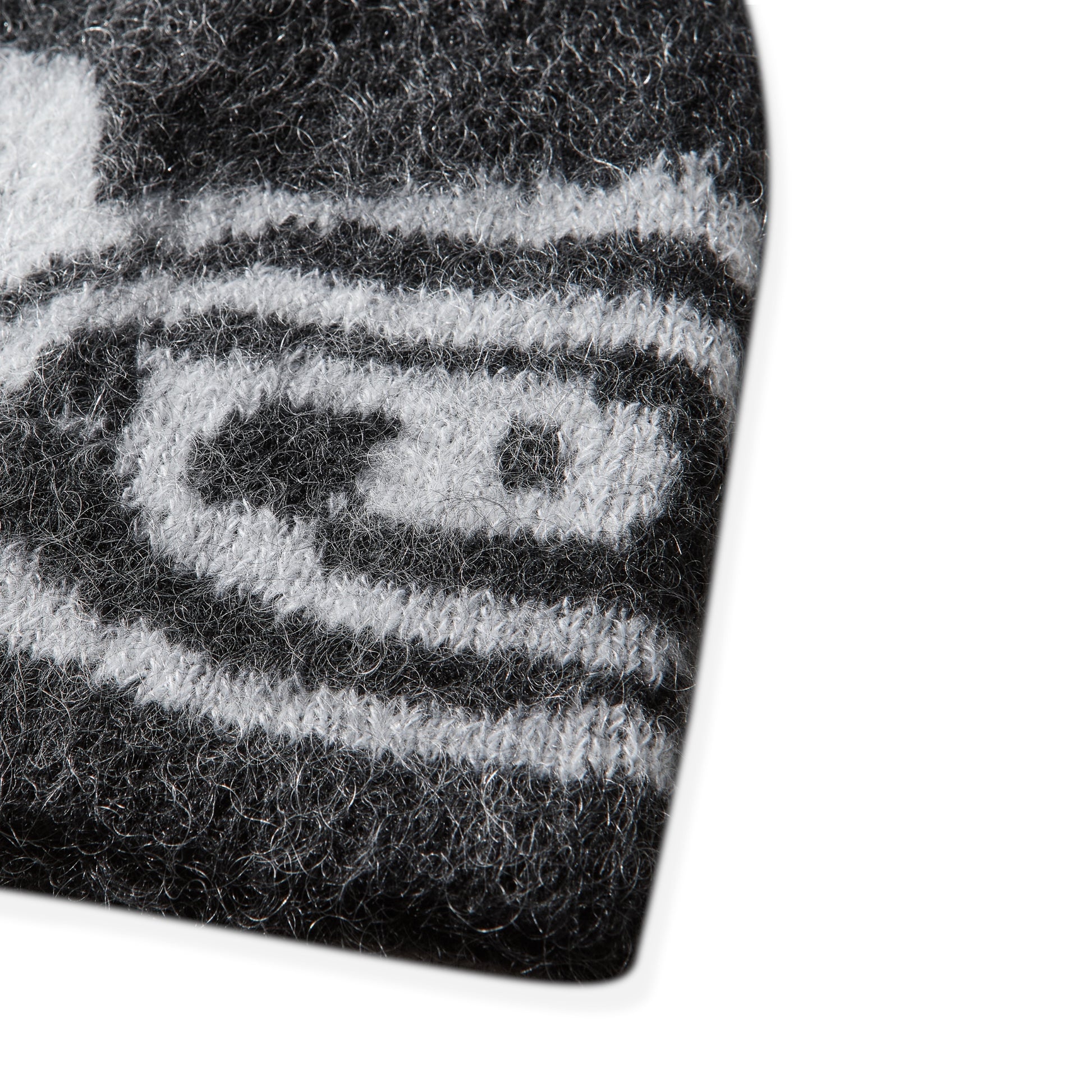 ROA Vortex Mohair Beanie Black