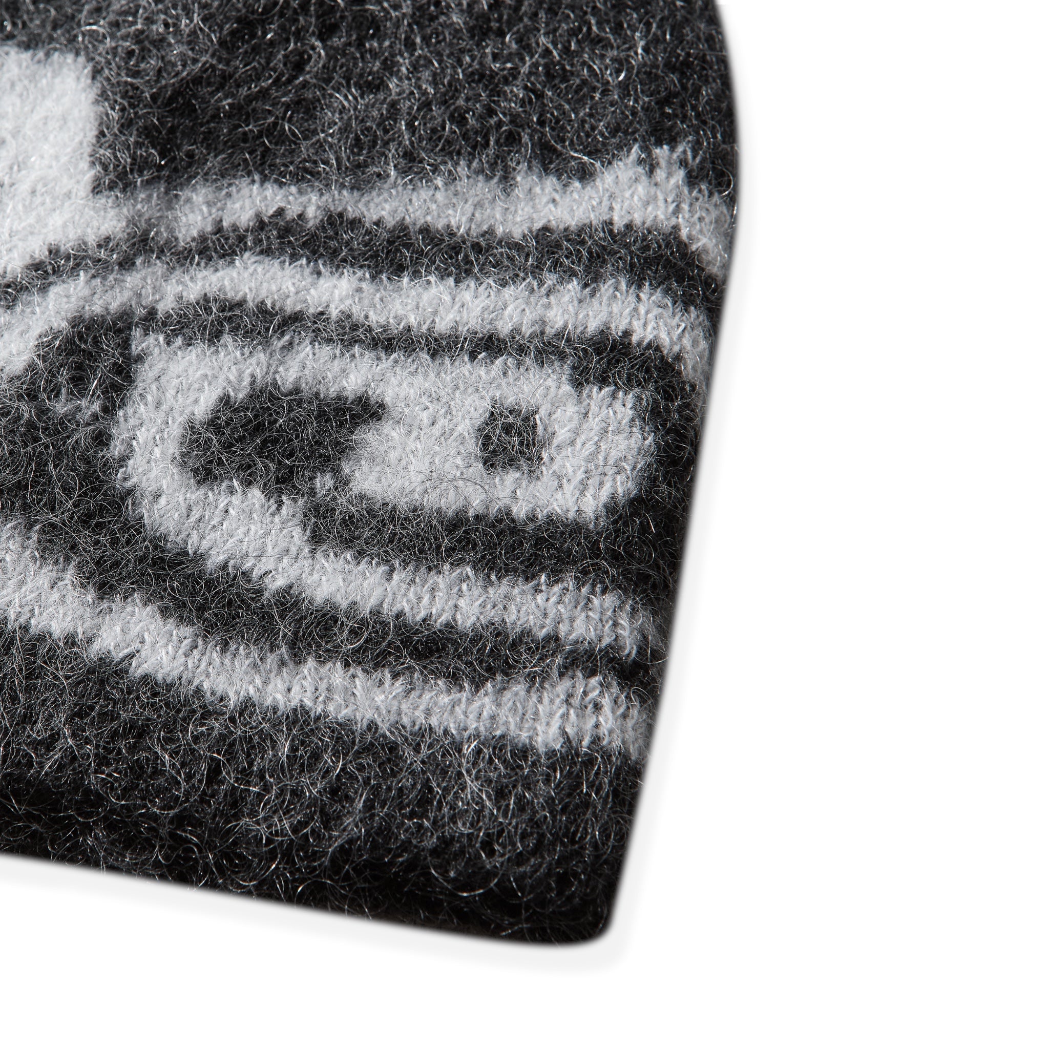 ROA Vortex Mohair Beanie Black