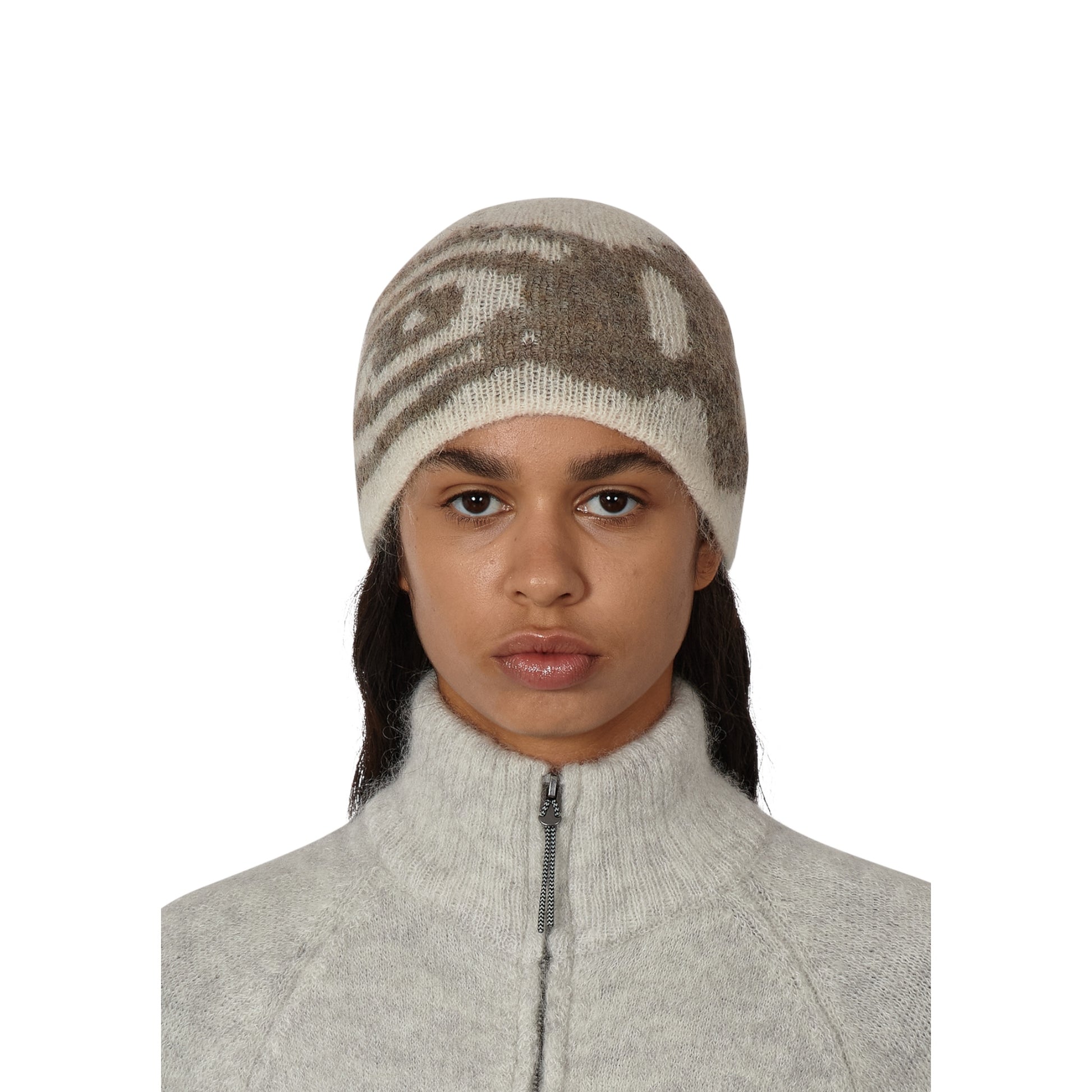 ROA Vortex Mohair Beanie White
