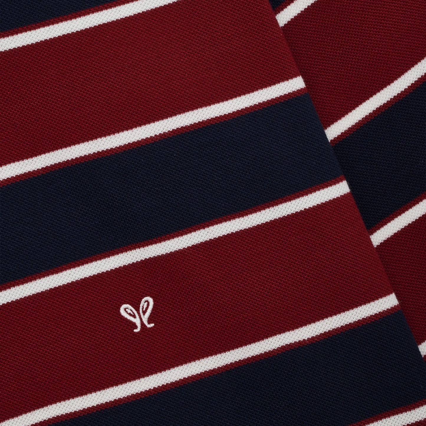 Rhude Fontaine Striped Longsleeve Polo