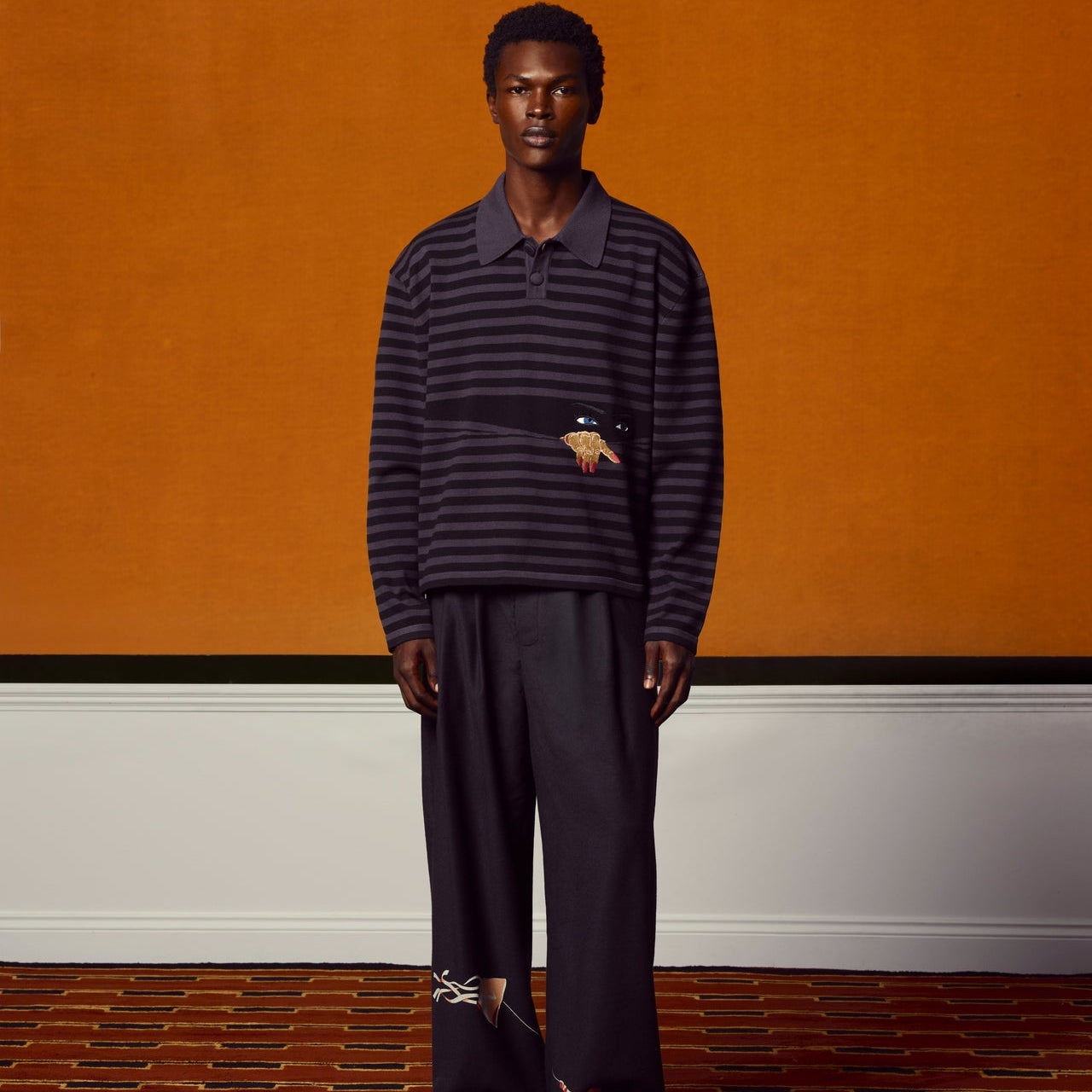 House of Errors Knitted Peeping Rugby Shirt