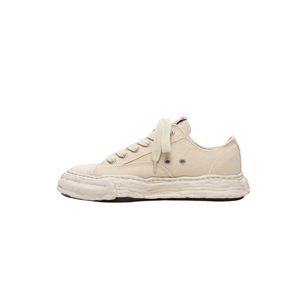 Maison MIHARA YASUHIRO "PETERSON23" OG Sole Bleached Canvas Low-top Sneaker White