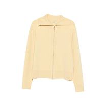 Entire Studios Knit Zip Up Jacket Custard