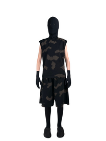 DINGYUNG ZHANG Grid Camo Court Shorts