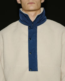 Entire Studios System Half Zip Fleece Bone