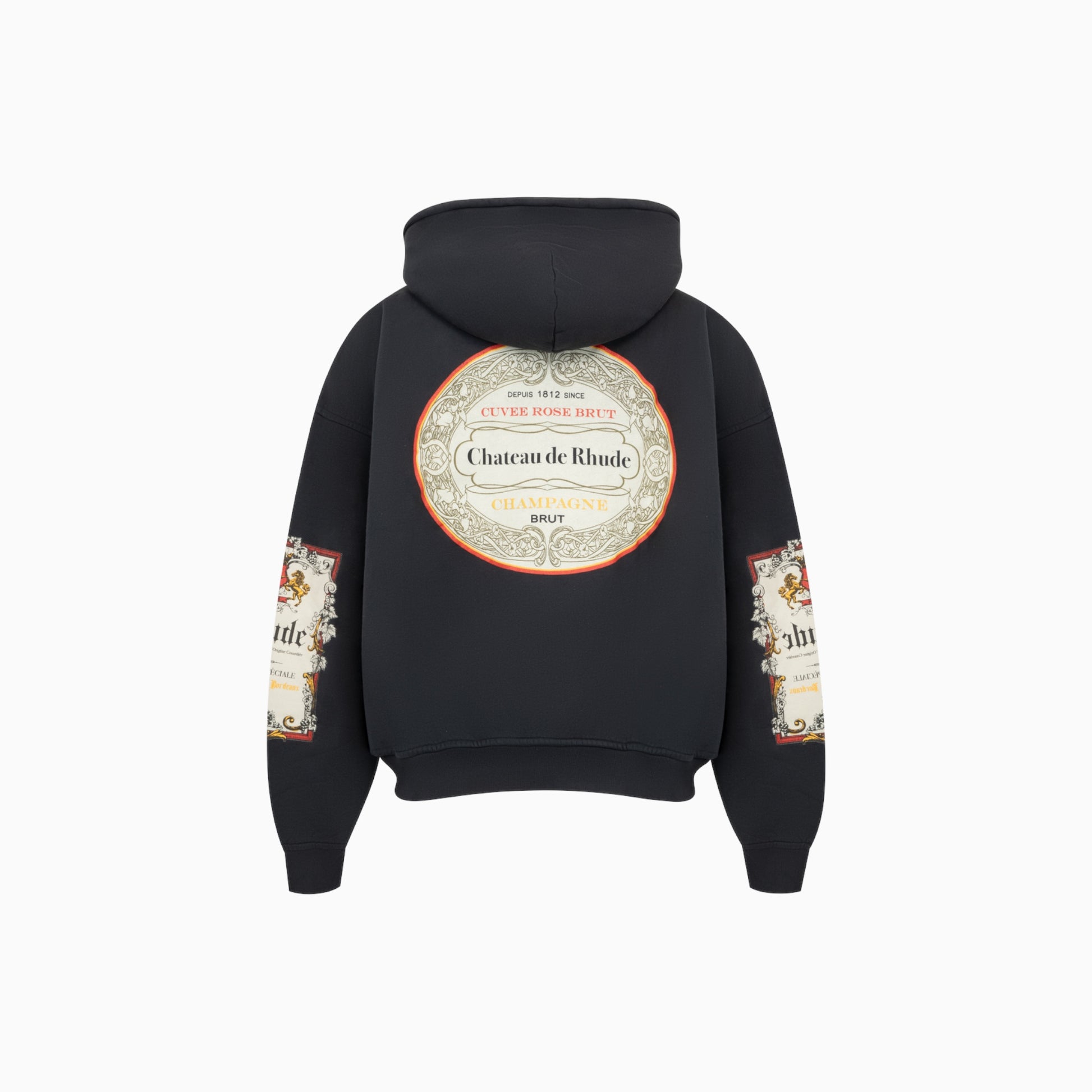 Rhude Bordeaux Reserve Zip-up Hoodie