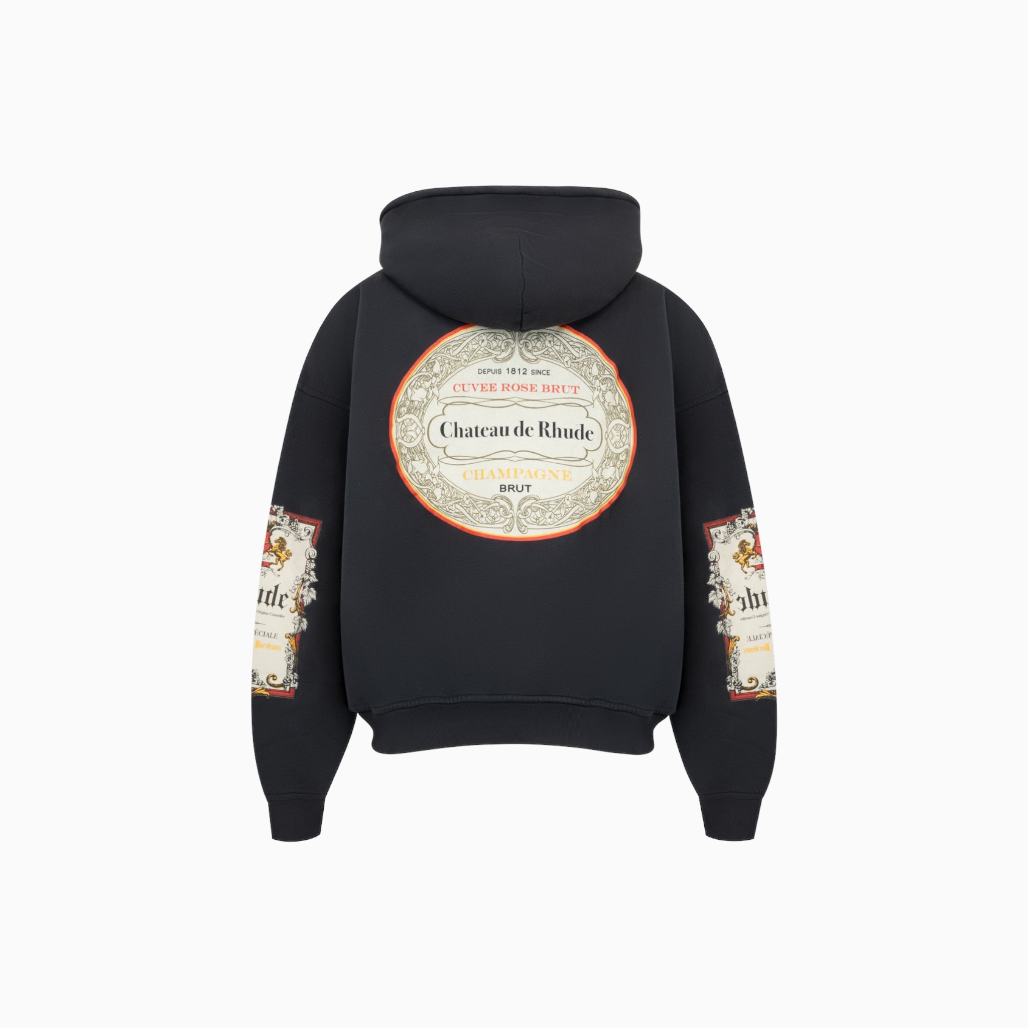 Rhude Bordeaux Reserve Zip-up Hoodie