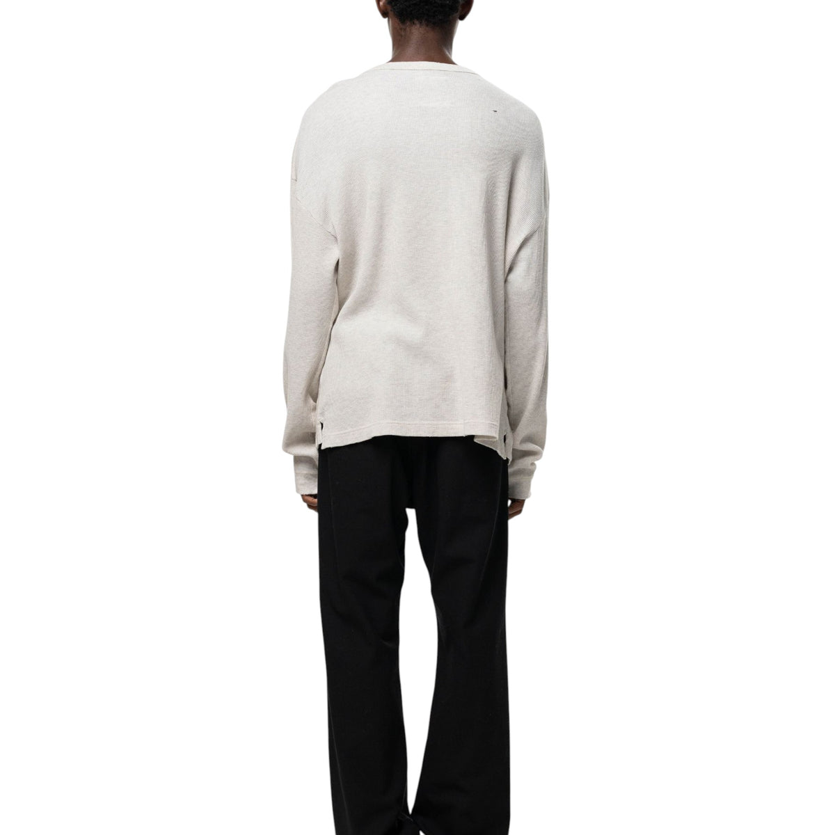 Maison MIHARA YASUHIRO Thermal Combined Long Sleeve T-Shirt White