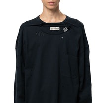 Maison MIHARA YASUHIRO Thermal Combined Long Sleeve T-Shirt Black
