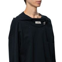 Maison MIHARA YASUHIRO Thermal Combined Long Sleeve T-Shirt Black