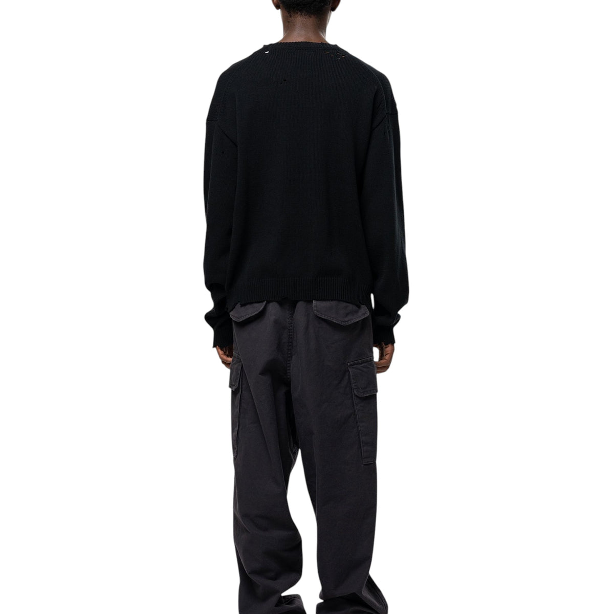 Maison MIHARA YASUHIRO Don't Tag Me Jacquard Knit Sweater Black