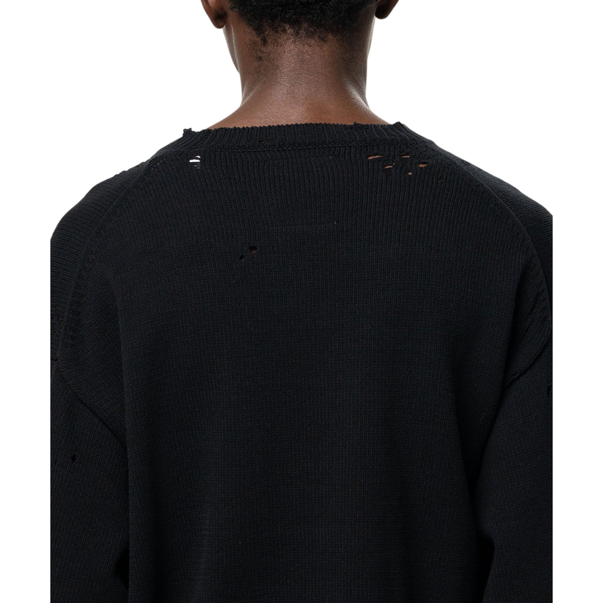 Maison MIHARA YASUHIRO Don't Tag Me Jacquard Knit Sweater Black