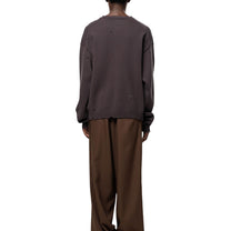 Maison MIHARA YASUHIRO Don't Tag Me Jacquard Knit Sweater Brown