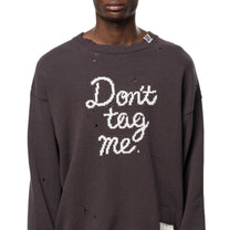 Maison MIHARA YASUHIRO Don't Tag Me Jacquard Knit Sweater Brown