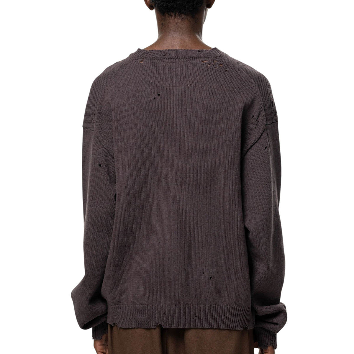Maison MIHARA YASUHIRO Don't Tag Me Jacquard Knit Sweater Brown