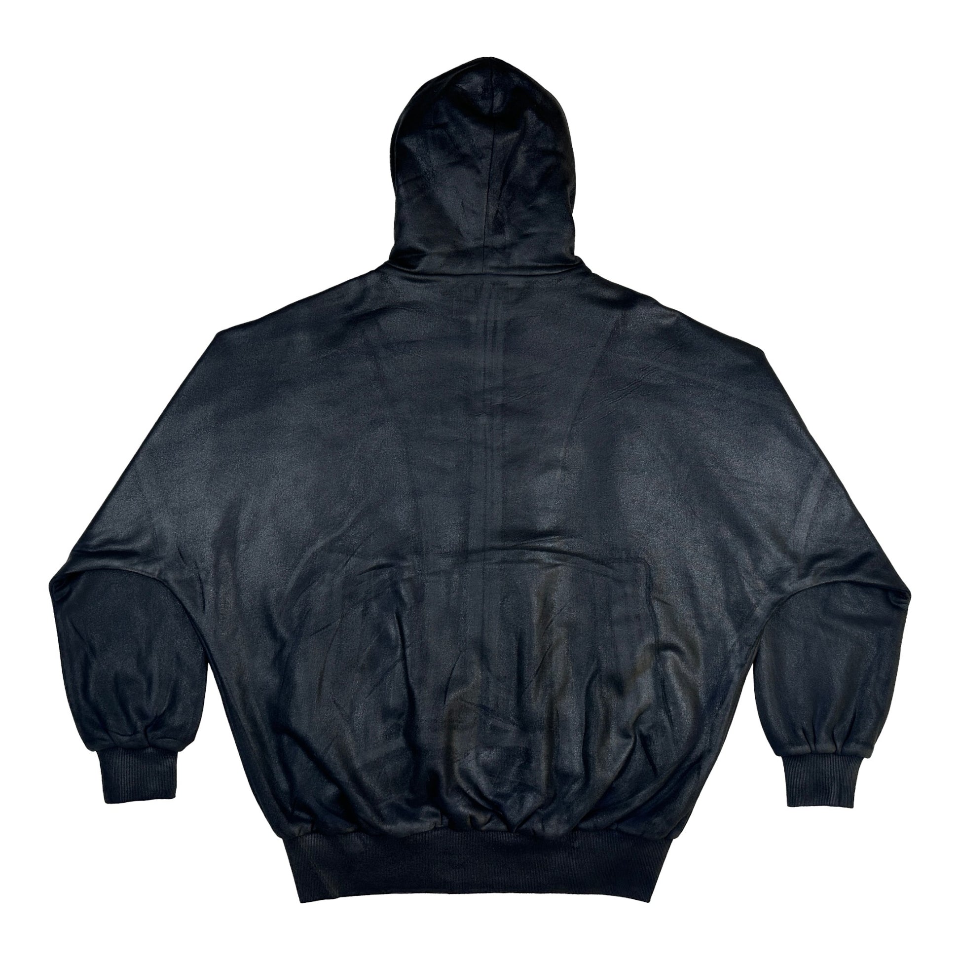 DINGYUN ZHANG Coated Zip-Up Onyx