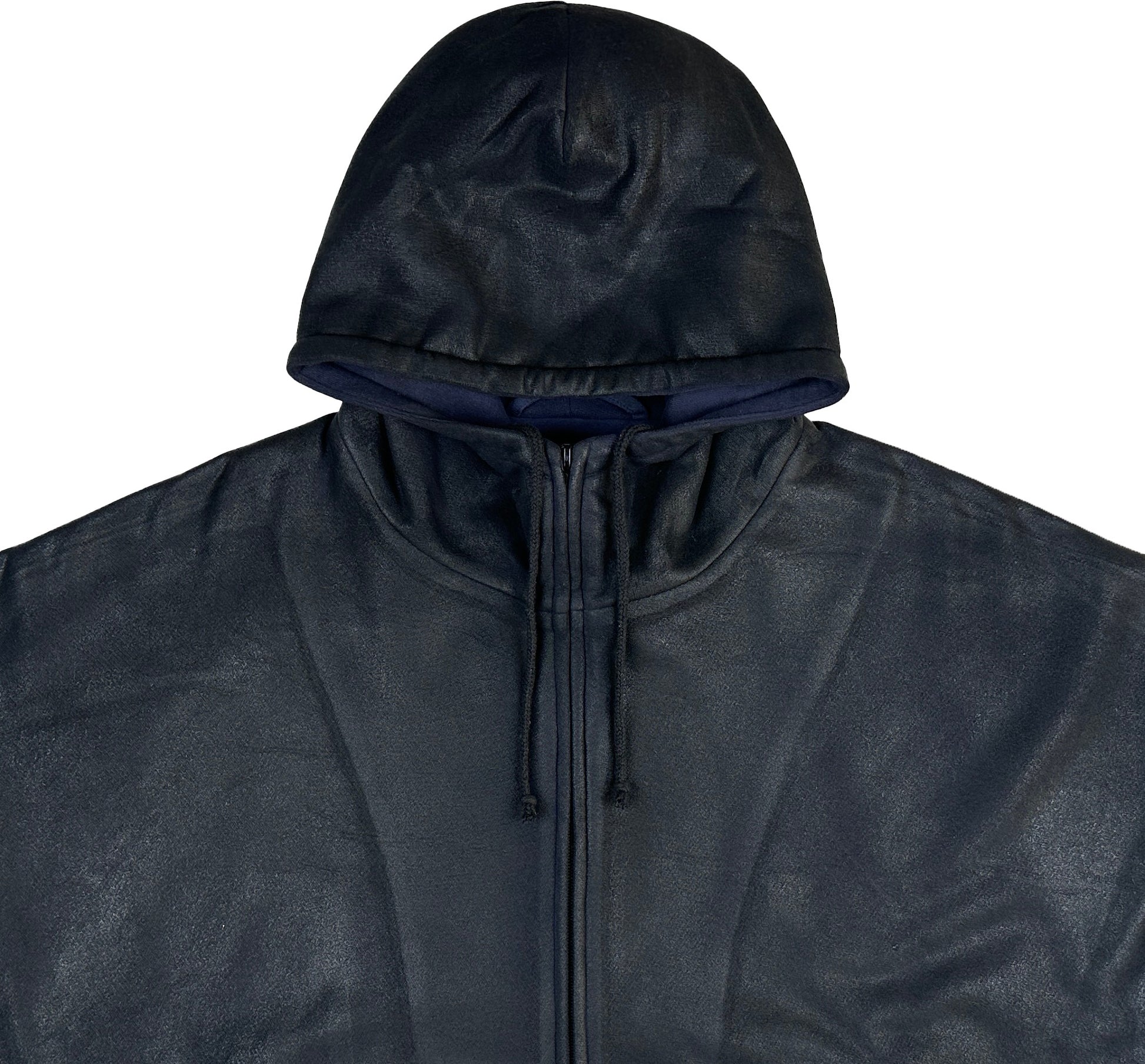 DINGYUN ZHANG Coated Zip-Up Onyx