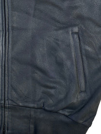 DINGYUN ZHANG Coated Zip-Up Onyx
