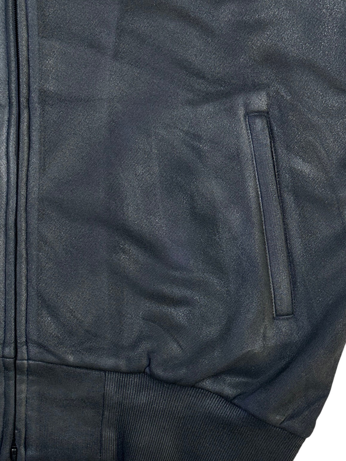 DINGYUN ZHANG Coated Zip-Up Onyx