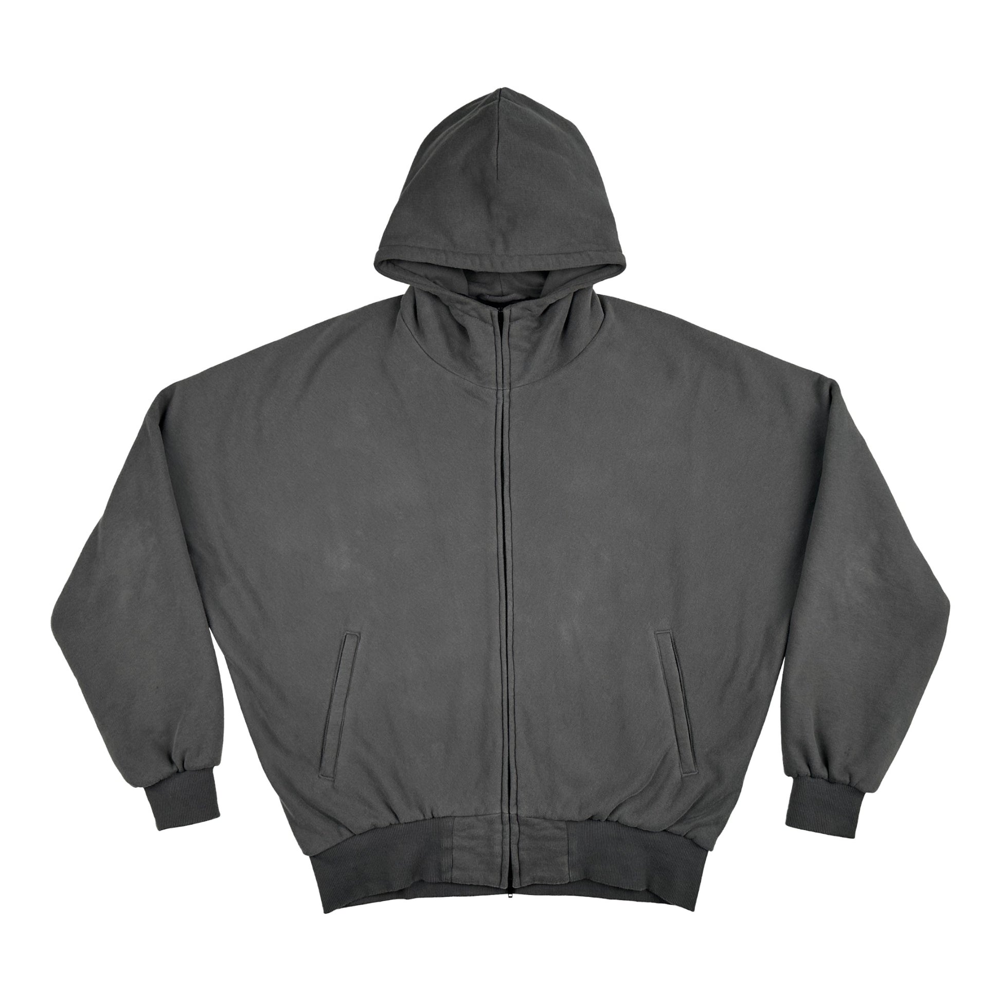 DINGYUN ZHANG Zip-Up Hoodie Slate