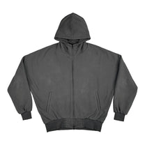 DINGYUN ZHANG Zip-Up Hoodie Slate