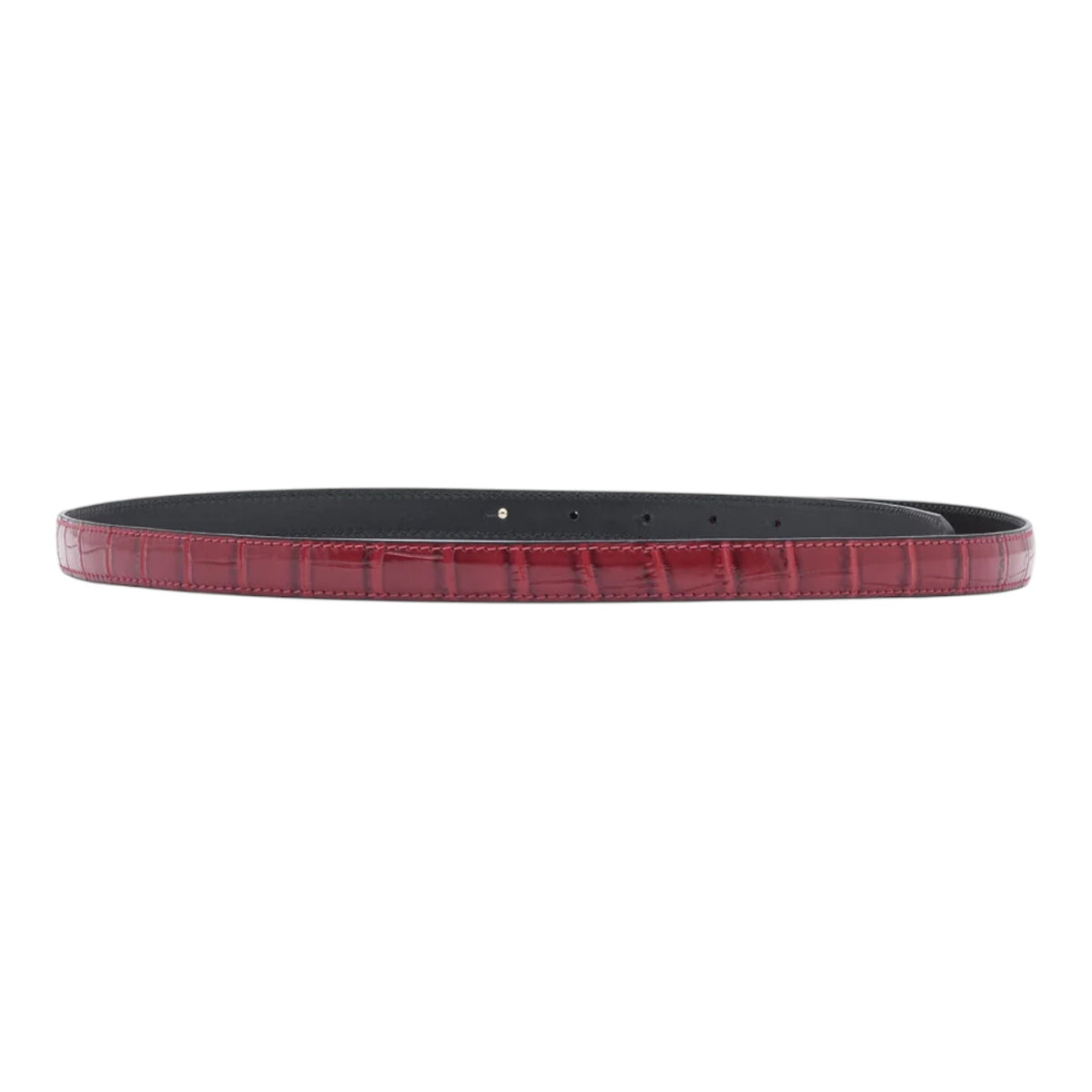 ERL Croc Belt Small Leather Red
