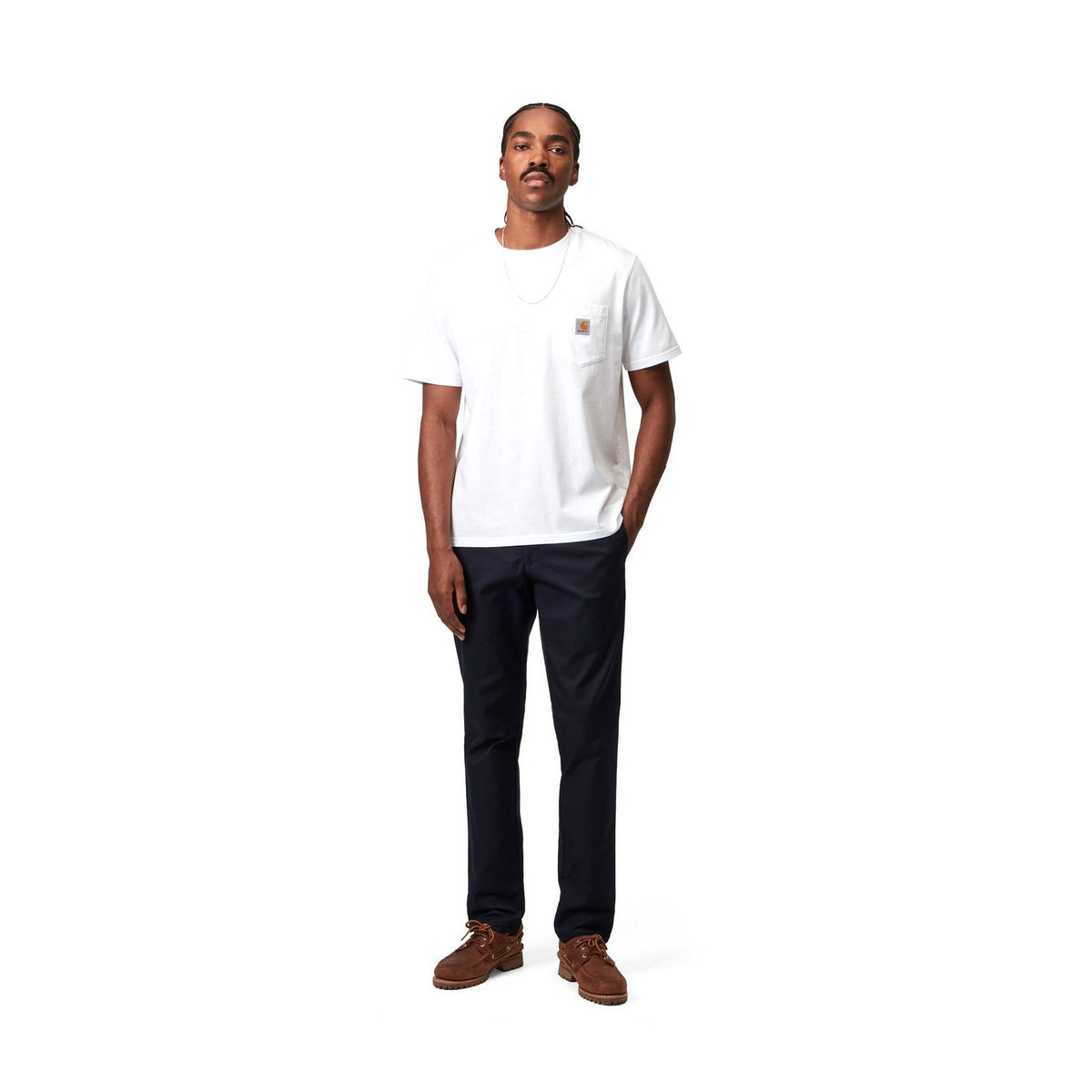 Carhartt WIP Sid Pant Dark Navy, Rinsed