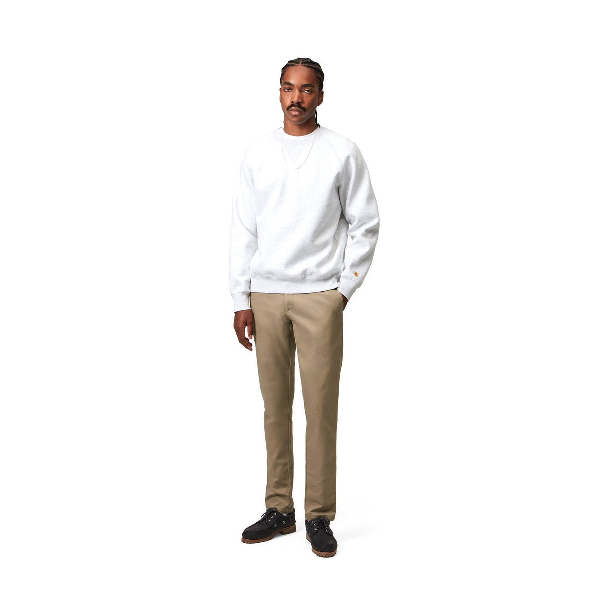 Carhartt WIP Sid Pant Leather, Rinsed