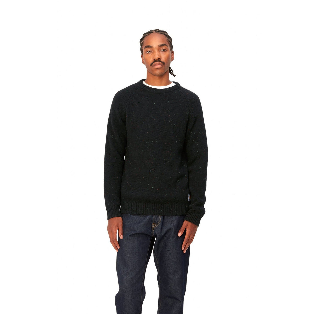 Carhartt WIP Anglistic Sweater Speckled Black