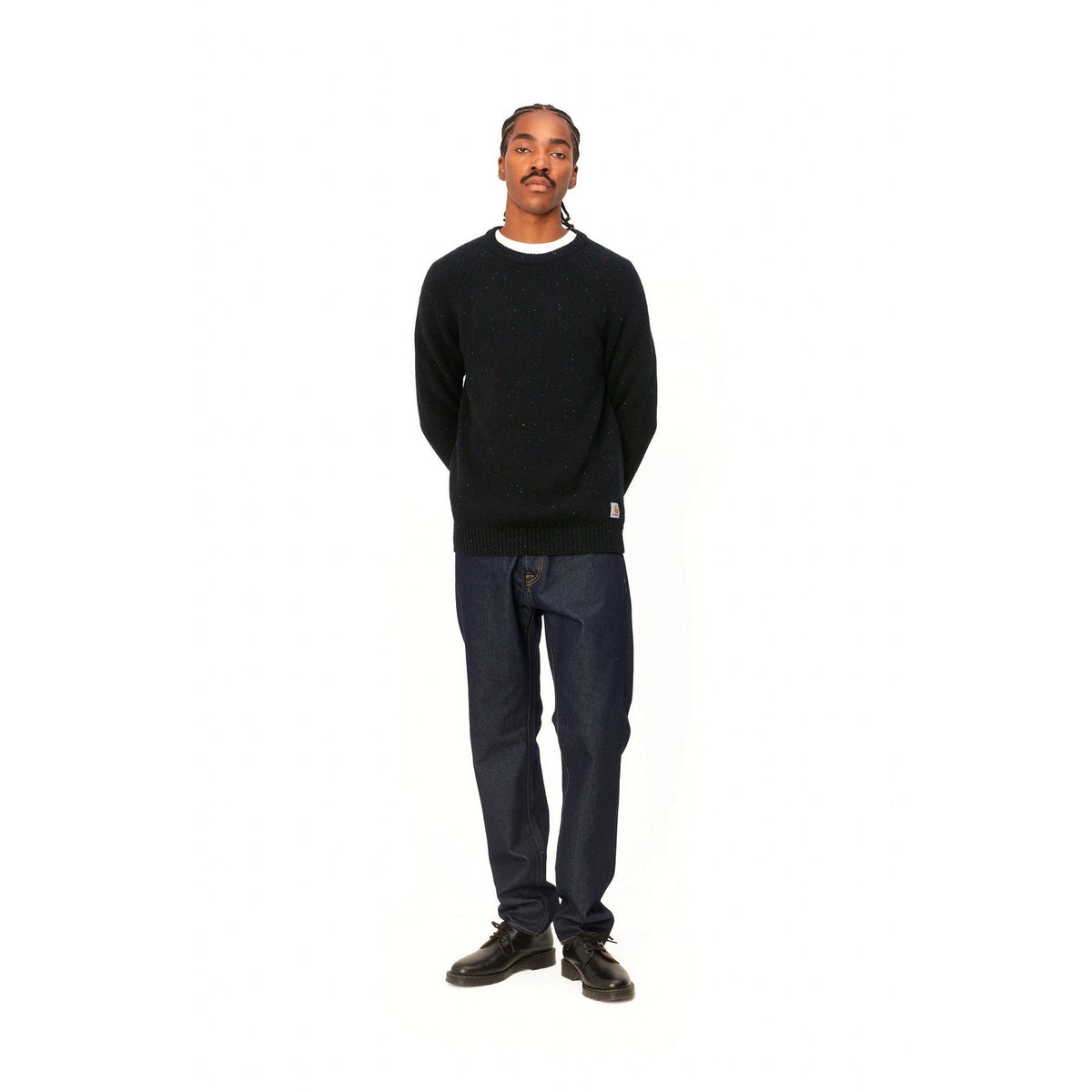 Carhartt WIP Anglistic Sweater Speckled Black