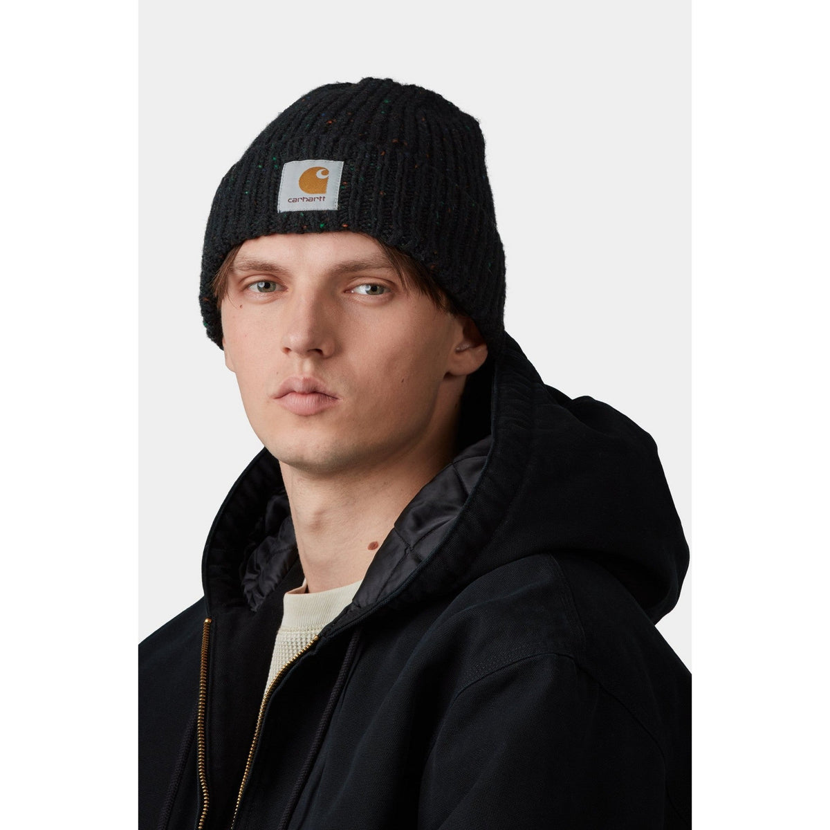 Carhartt WIP Anglistic Beanie Speckled Black