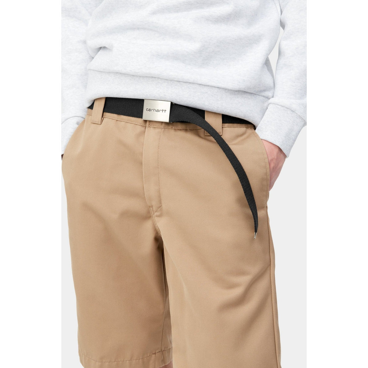 Carhartt WIP Clip Belt Chrome Black