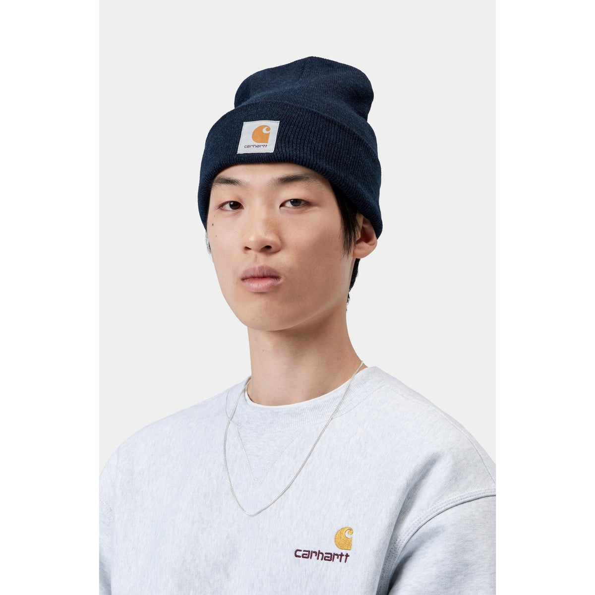 Carhartt WIP Acrylic Watch Hat Dark Navy Heather