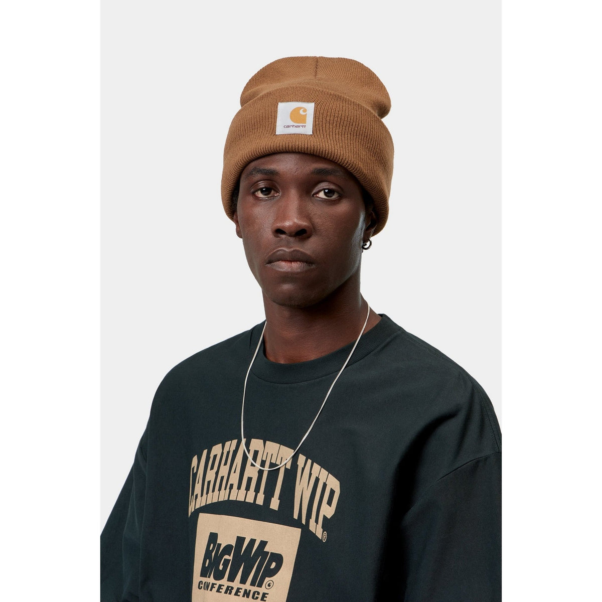 Carhartt WIP Acrylic Watch Hat WIP H Brown