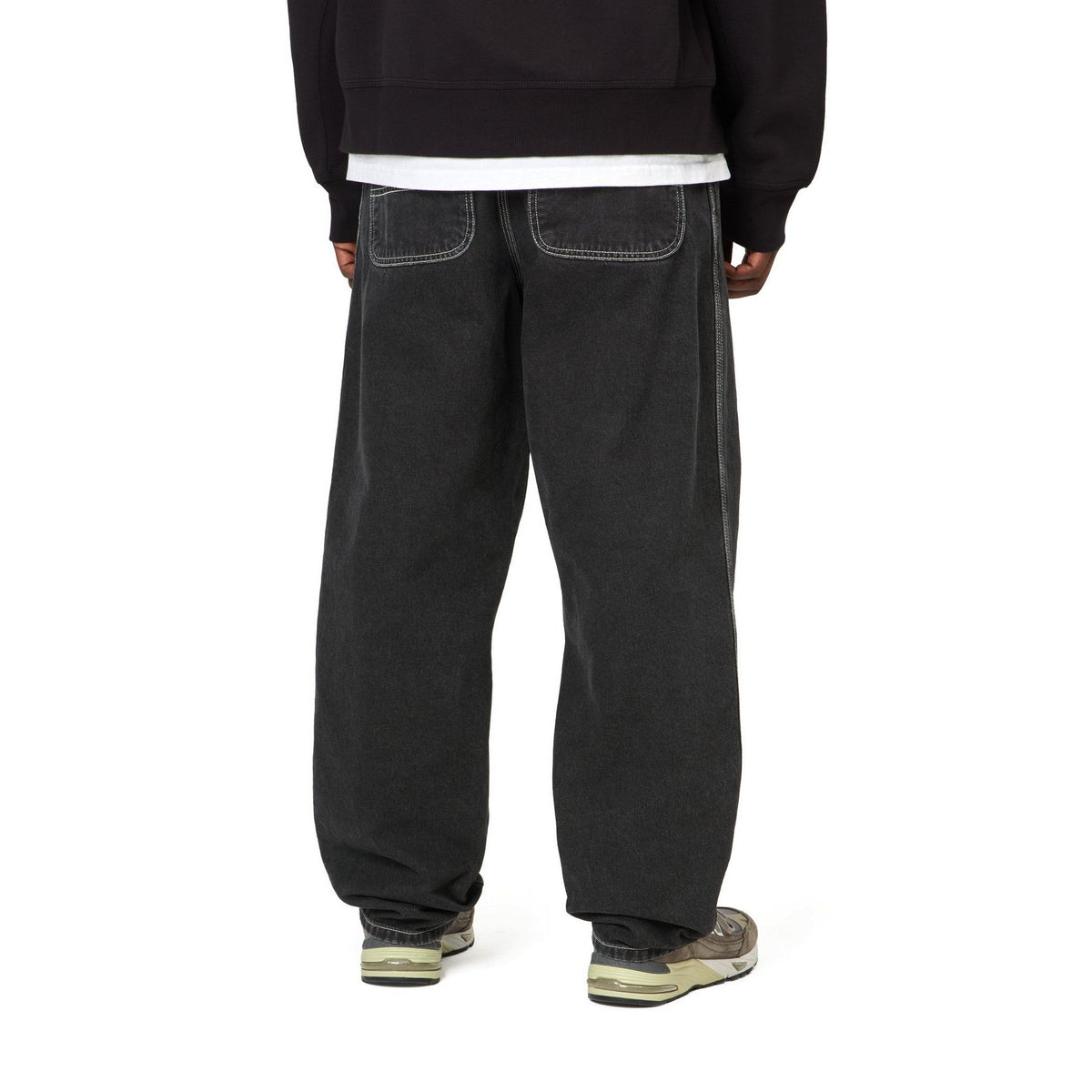 Carhartt WIP Simple Pant Black, Stone washed