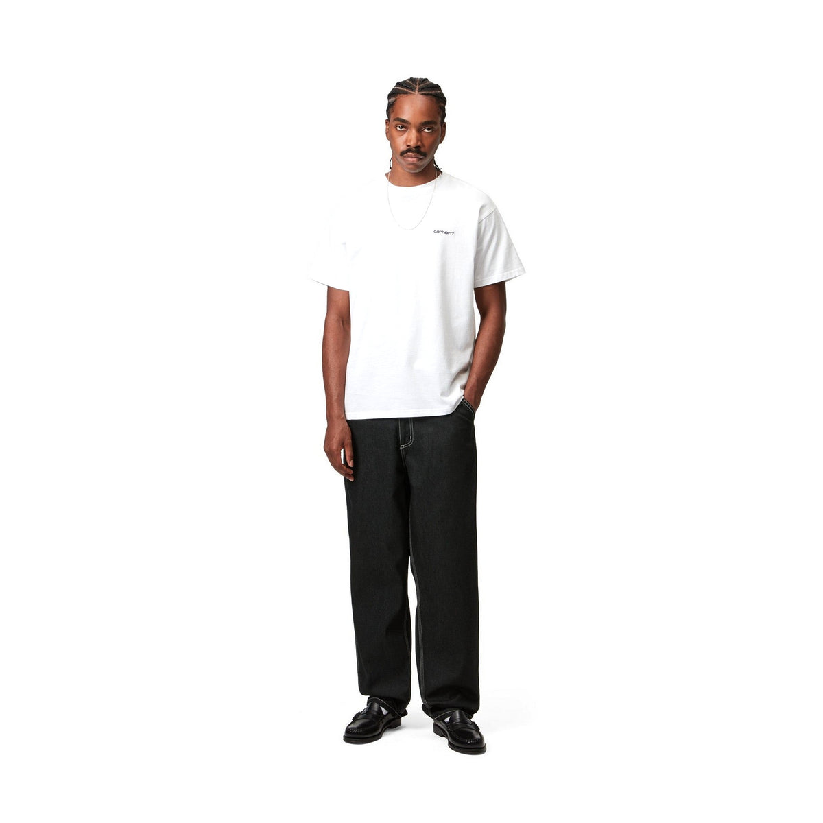 Carhartt WIP Simple Pant Black, One wash