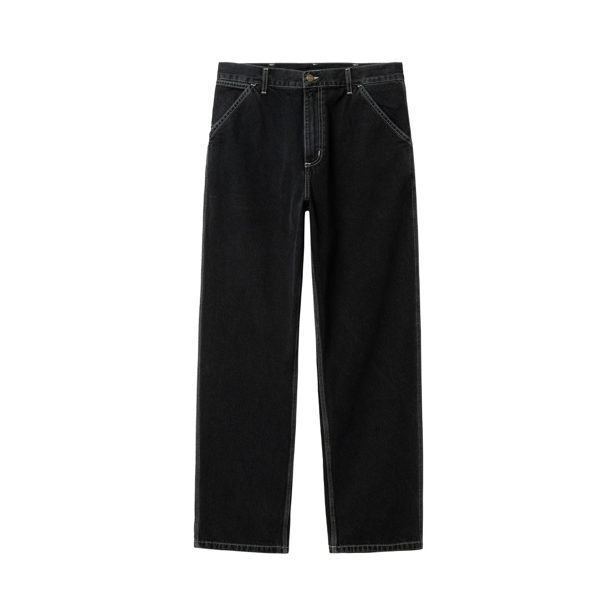 Carhartt WIP Simple Pant Black, Heavy stone wash