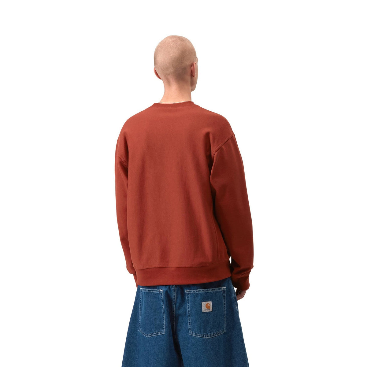 Carhartt WIP American Script Sweatshirt Oxide Red