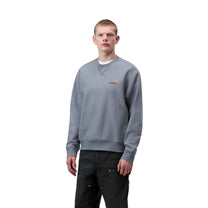 Carhartt WIP American Script Sweatshirt Shady Blue