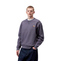 Carhartt WIP American Script Sweatshirt Shady Purple