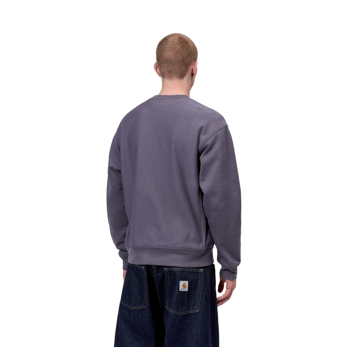 Carhartt WIP American Script Sweatshirt Shady Purple