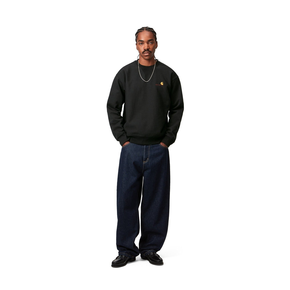 Carhartt WIP American Script Sweatshirt Black