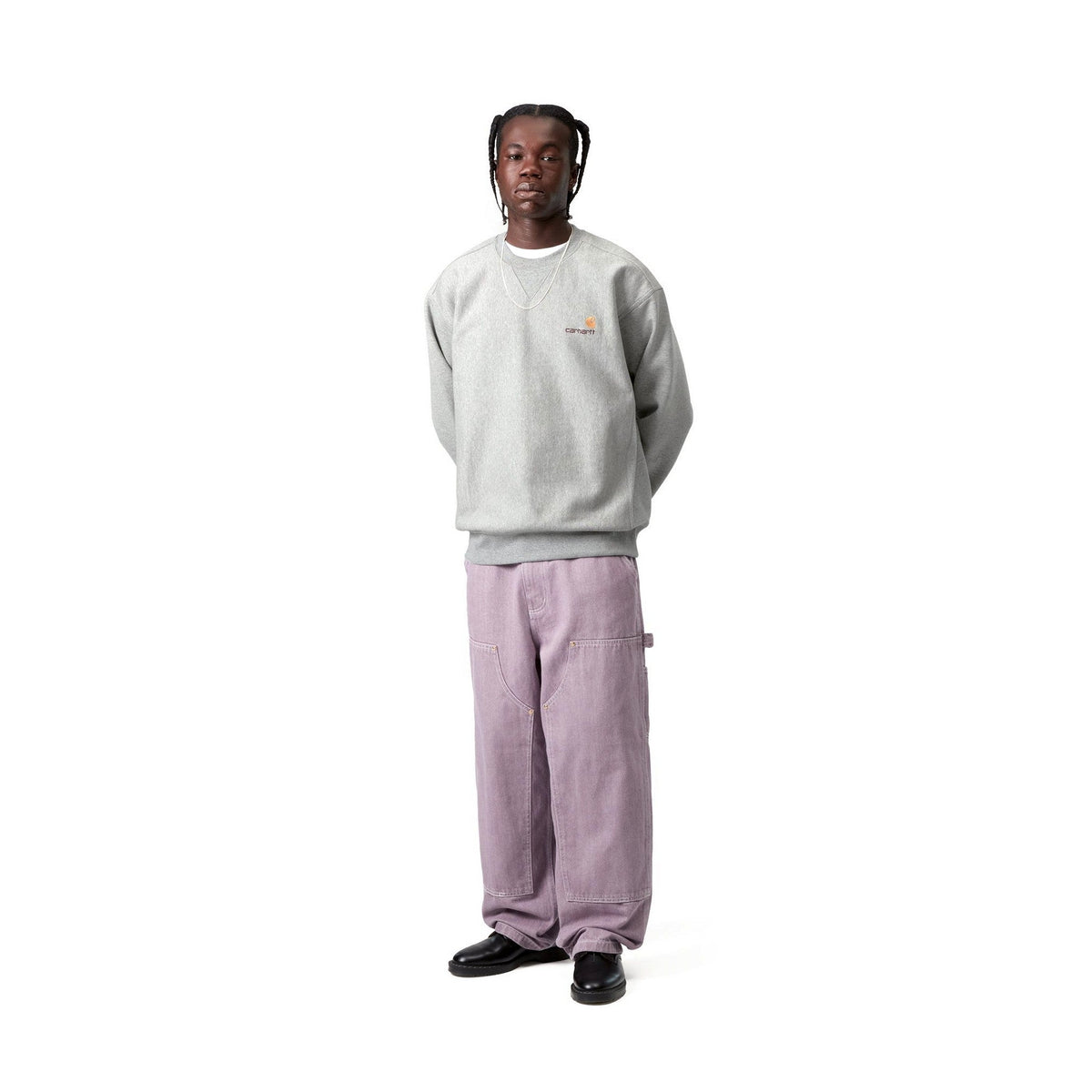 Carhartt WIP American Script Sweatshirt Grey Heather