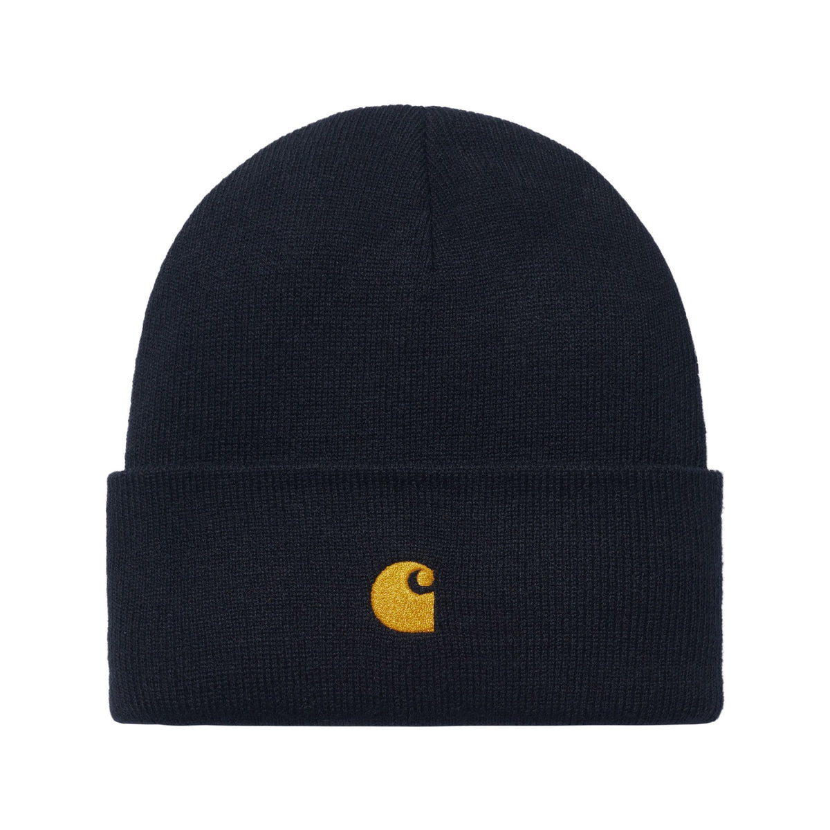 Carhartt WIP Chase Beanie Dark Navy / Gold