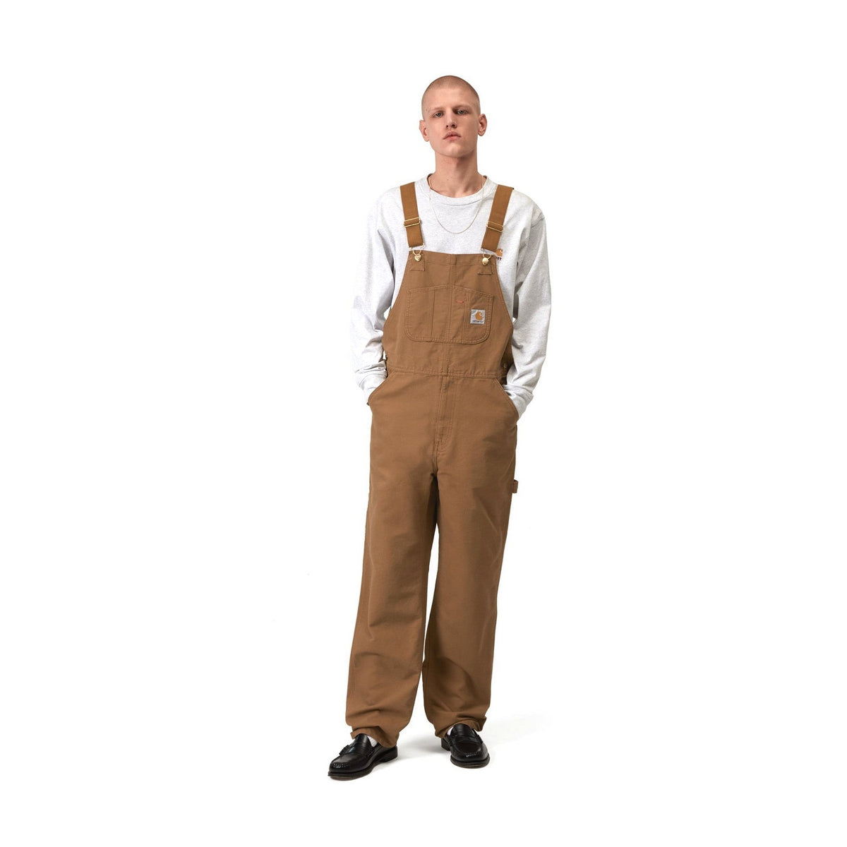 Carhartt WIP Bib Overall Hamilton Brown, Rinsed