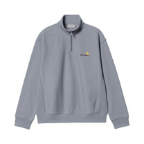 Carhartt WIP Half Zip American Script Sweatshirt Shady Blue